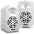 4” 2-Way Indoor/Outdoor Speaker System - 1/2” High Compliance Polymer Tweeter (White)