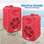 5.25” 2-Way Indoor/Outdoor Speaker System - 1/2” High Compliance Polymer Tweeter (Red)