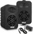 5.25” 2-Way Indoor/Outdoor Bluetooth Speaker System - 1/2” High Compliance Polymer Tweeter (Black)