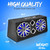 10'' Dual Subwoofer Box System - Rear Vented Design with Built-in Illuminating LED Lights