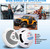 Dual 8'' Waterproof Marine Speakers, Full Range Stereo Sound, 180 Watt, White