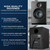 Pyle PBKSP33BK Desktop Bluetooth Bookshelf Speakers - HiFi Studio Monitor Computer Desk Stereo Speaker System, Black (300 Watt)