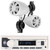 Pyle PLMRB29W2 Single DIN Marine Bluetooth USB/AUX MP3 Player AM/FM Radio Stereo Receiver, 2x Pyle PLMR22WT 2.25" 10 Watt Max Power Waterproof Full Range Off-Road White Boat Speakers
