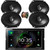 JVC KW-V960BW 6.8" Touchscreen Bluetooth WiFi/USB DVD Stereo Receiver, JVC CS-J6820 6x8" 250 Watt 2-Way Speakers (Black, 2 Pair) with Speaker Wire