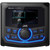 JVC 2.7" LCD Display Marine USB Bluetooth AM/FM Stereo Digital Media Receiver Bundle Combo with 6.5" 2-Way 100W Max Boat Speakers (2 Pair), 6.5" Black Unloaded Speaker Pods (2 Pair), Wire, Antenna