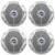 Two Pairs (QTY 4) Of JBL MS6520B 6.5" 180 Watts Max Power Dual Cone Marine Boat ATV White Stereo Speakers (Bulk Packaging)