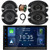 JVC Double DIN 6.8" Touchscreen HDMI Bluetooth USB Digital Multimedia Car Radio Receiver, 2x 6.5" 300 Watt 2-Way Vehicle Speakers, 2x 6x9" 500 Watt 3-Way Automotive Speakers, Wire, 22" Antenna