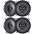 2 Pairs (QTY 4) of Kicker KS-Series KSC50 5.25" 150 Watt Peak Power 4-Ohm 2-Way Thin-Mount Car Audio Speakers with .75" Tweeters