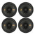 Two Pairs (Qty 4) of Kicker KSC270 KS-Series 2.75" 100 Watt Max Power 4-Ohm 1-Way Thin-Mount Car Audio Midrange Tweeters for select GM Vehicles