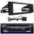 JVC KD-T720BT Single DIN Bluetooth USB/AUX CD Player AM/FM Multimedia Stereo Receiver, Single-DIN Stereo Installation Kit Fits 1998-2013 Harley Davidson Motorcycles Models, HD Touring