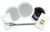PyleHome PHSKIT8 300 Watts 8'' Dual In-Ceiling Speaker /Volume Control Combo w/Wiring
