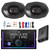 JVC KW-X855BTS Double DIN USB Bluetooth AM/FM Stereo Digital Media Receiver, 2x 6x9" 375 Watt Peak Power 3-Way Car Audio Speakers, 2-Channel Amplifier with Wiring Install Kit