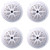 Two Pairs (QTY 4) Of Pyle PLMR51W 5.25'' 100 Watt Max Power 2-Way White Marine Speakers
