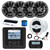JBL JAM5000N Marine Gauge Hole Mount USB Bluetooth AM/FM/WB Receiver, Wired Remote, Extension, Amplifier, 10" Subwoofer, Antenna, USB Adapter, Wire, 4x 6.5" 225W Boat Audio Speakers (Bulk Packaging)