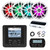 JBL JAM5000N Marine Gauge Hole Mount USB Bluetooth AM/FM/WB Radio Receiver with Wired Remote, Extension, 4-Channel Amplifier w/Kit, 4x 6.5" 225W Multicolor LED Boat Speakers (White, Bulk Packaging)