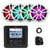 JBL JAM5000N Marine Gauge Hole Mount USB Bluetooth AM/FM/WB Radio Receiver with Wired Remote, Extension Cable, 4x 6.5" 225 Watt Max 2-Way Multicolor LED Boat Audio Speakers (White, Bulk Packaging)