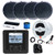 JBL JAM5000N Marine Gauge Hole Mount USB Bluetooth AM/FM/WB Receiver, Wired Remote, Extension, Amp, 10" Subwoofer, Antenna, USB Adapter, Wire, 4x 5.25" 20 Watt Polycone Audio Speakers (Bulk Packaging)