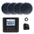 JBL JAM5000N Marine Gauge Hole Mount USB Bluetooth AM/FM/WeatherBand Radio Receiver with Wired Remote, Extension Cable, 4x 5.25" 20 Watt Max Power Polycone Audio Speakers (Bulk Packaging)