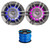 One Pair (QTY 2) Of Infinity KAPPA6125MAM 6.5" 300 Watts Peak Power 2-Way Coaxial Titanium Marine RGB LED Speakers, 50 Feet 16 Gauge Speaker Wire