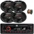 JBL Celebrity100 Single DIN Bluetooth USB/AUX SD/MP3 Player FM Radio High Power Meshless Stereo Car Audio Receiver, 4x 6x9" 500W Max 3-Way Coaxial Automotive Speakers, 50 Feet 16 Gauge Speaker Wire