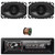 JBL Celebrity150 Single-DIN Bluetooth FM Radio USB/AUX SD Card High Power With F/R And Sub Output Media Receiver, 2x 4x6" 120 Watt Max Power 2-Way Automotive Speakers W/50 Feet 16 Gauge Wire