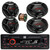 JBL Celebrity100 Single DIN Bluetooth USB/AUX SD/MP3 FM Radio High Power Meshless Stereo Car Audio Receiver, 2x 6x9" 500W Max 3-Way Speakers, 2x 6.5" 300W Max 2-Way Speakers, 50 Feet 16G Speaker Wire