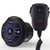 Pyle PLMRBT18MIC 2-Channel Marine Bluetooth Wireless Receiver W/Handheld Microphone, 2x 5.25" 180W Max Power 2-Way Waterproof Low Profile Slim Style Black Boat Speakers, 50 Feet 18 Gauge Speaker Wire