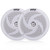 Pyle PLMRBT18 2-Channel Marine Bluetooth Wireless Audio Controller, 2x Pyle PLMRS4W 4" 100 Watt Max Power Low Profile 2-Way Waterproof White Boat Outdoor Speakers, 50 Feet 18 Gauge Speaker Wire