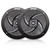 Pyle PLMRBT18 2-Channel Marine Bluetooth Wireless Audio Controller, 2x Pyle PLMRS6B 6'' 240 Watt Max Power Low Profile 2-Way Black Boat Speakers, 50 Feet 18 Gauge Speaker Wire