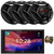 JVC KW-M690BW 6.8" Capacitive Monitor Single-DIN Bluetooth USB/MP3 Digital Media Shallow Chassis Multimedia Receiver, 4x 6.5" 300 Watts Max Power 2-Way Coaxial Car Audio Speakers W/50 Feet 16G Wire