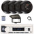 Pyle PLMRB29W2 Single DIN Marine Bluetooth USB/AUX MP3 Player AM/FM Radio Stereo Receiver w/White Cover, 4x 6.5" 150W Max Full Range Dual Cone Black Boat Stereo Speakers, Radio Antenna, Speaker Wire