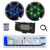Dual MXD13 Single DIN Bluetooth Marine MP3 AM/FM Stereo Receiver with White Cover, 22" Radio Antenna, Wire, 2x 6.5" 120 Watt Peak Multicolor LED Boat Audio Speakers w/Chrome Grilles (Black)