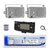 Dual MXD13 Single DIN Bluetooth Marine MP3 AM/FM Stereo Receiver with White Cover, 22" Radio Antenna, Wire, 2x 3.5'' 200 Watt Max 3-Way Indoor/Outdoor Wall Mount Speaker (Silver)