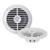 Dual MXD13 Single DIN Bluetooth Marine MP3 AM/FM Stereo Receiver with White Cover, 22" Radio Antenna, Wire, 2x 5.25'' 100 Watt Peak Full Range Dual Cone Waterproof Stereo Speakers (White)