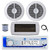 Dual MXD13 Single DIN Bluetooth Marine MP3 AM/FM Stereo Receiver with White Cover, 22" Radio Antenna, Wire, 2x 6.5" 120 Watt Peak Full Range Dual Cone Waterproof Stereo Speakers (White)