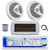 Dual MXD13 Single DIN Bluetooth Marine MP3 AM/FM Stereo Receiver with White Cover, 22" Radio Antenna, Wire, 2x 8'' 180 Watt Max Full Range Dual Cone Waterproof Stereo Speakers (White)