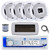 Dual MXD13 Single DIN Bluetooth Marine MP3 AM/FM Stereo Receiver with White Cover, 22" Radio Antenna, Wire, 4x 6.5" 450 Watt Peak 2-Way Water Resistant Boat Audio Speakers (White)