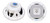 Dual MXD13 Single DIN Bluetooth Marine MP3 AM/FM Stereo Receiver with White Cover, 22" Radio Antenna, Wire, 4x 6.5" 400W Max 2-Way Water Resistant Audio Speakers (White)