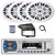 Pyle PLMRB29W Single-DIN Marine Bluetooth USB/AUX MP3 Player AM/FM Radio In-Dash White Stereo Receiver W/White Cover, 4x 6x9" 260W Max 2-Way Full-Range White Boat Speakers, Radio Antenna, Speaker Wire