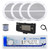 Dual MXD13 Single DIN Bluetooth Marine MP3 AM/FM Stereo Receiver with White Cover, 22" Radio Antenna, Wire, 4x 6.5" 90 Watt Peak Power 2-Way Full Range Audio Speakers (White)