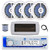 Dual MXD13 Single DIN Bluetooth Marine MP3 AM/FM Stereo Receiver with White Cover, 22" Radio Antenna, Wire, 4x 5.25'' 100 Watt Peak Full Range Dual Cone Waterproof Stereo Speakers (White)
