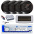Dual MXD13 Single DIN Bluetooth Marine MP3 AM/FM Stereo Receiver with White Cover, Long Range Antenna, Amplifier w/Kit, 4x 6.5" 150 Watt Max Full Range Dual Cone Waterproof Stereo Speakers (Black)