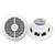 Dual MXD13 Single DIN Bluetooth Marine MP3 AM/FM Stereo Receiver with White Cover, 22" Radio Antenna, Wire, 4x 6.5" 120 Watt Peak Full Range Dual Cone Waterproof Stereo Speakers (White)