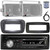 Pyle PLCDBT95 Single-DIN Bluetooth Marine AUX/USB CD Player/MP3 AM/FM In-Dash Stereo Receiver W/Install Kit + Adapter Plate, 2x 3.5'' 200W Max Power 3-Way Mini Box Silver Speakers W/Wire, 22" Antenna