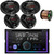 JVC KW-R950BTS Double-DIN Bluetooth USB/AUX CD Player AM/FM Radio Stereo Receiver, 2x 6.5" 300W Max Power 2-Way Coaxial Speakers, 2x 6x9" 500W Peak Power 3-Way Speakers, 50 Feet 16 Gauge Speaker Wire