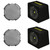 Kicker 44VCWC122 CompC 12" 600 Watts Max Power 2 Ohm Car Audio Subwoofer in Vented Enclosure (Pair) Bundle Combo With 2x 12" Round Steel Mesh Subwoofer Grille