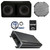 Kicker 48DCWR122 12" 2000W Max Dual 2 Ohm Car Audio Subwoofers In Vented Enclosure (Single) W/Grille, 1200W Class D Mono Subwoofer Amplifier W/Wiring Install Kit + Dual Bass Remote Control for Amp