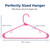 SereneLife 150 Pack Plastic Hangers (Pink)