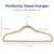 SereneLife 10 Pack Velvet Hangers  (Ivory)