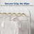 SereneLife 30 Pack Velvet Hangers (Ivory)